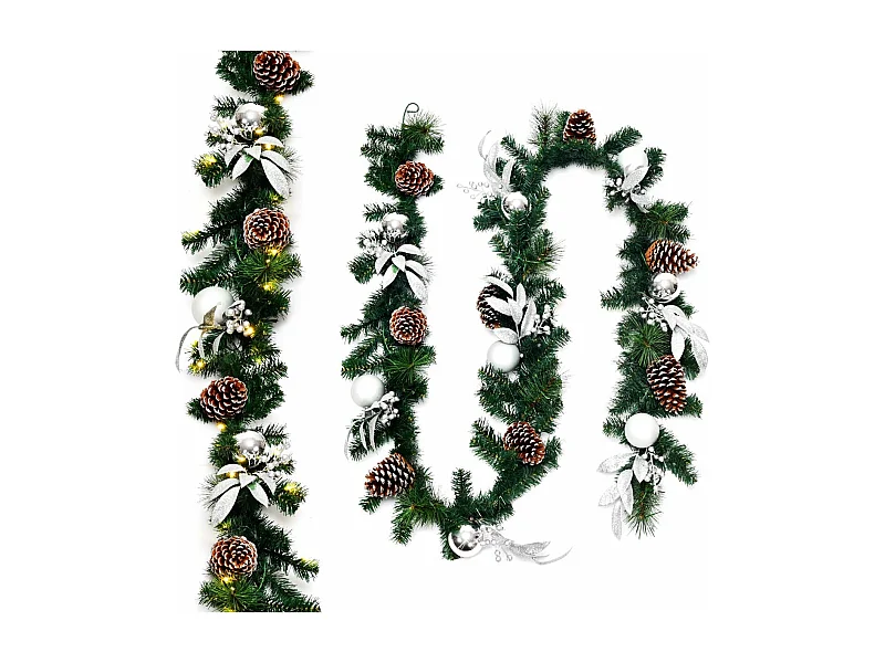 Weihnachtsgirlande mit LED-Leuchten