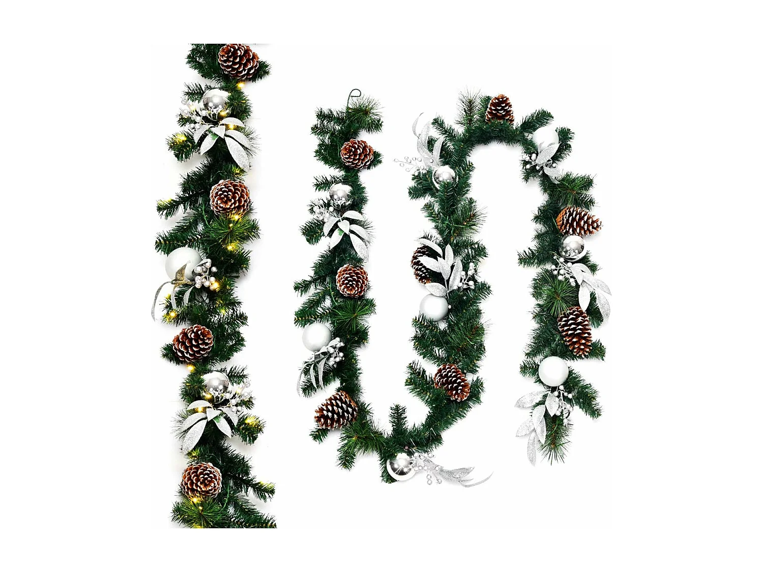 Weihnachtsgirlande mit LED-Leuchten