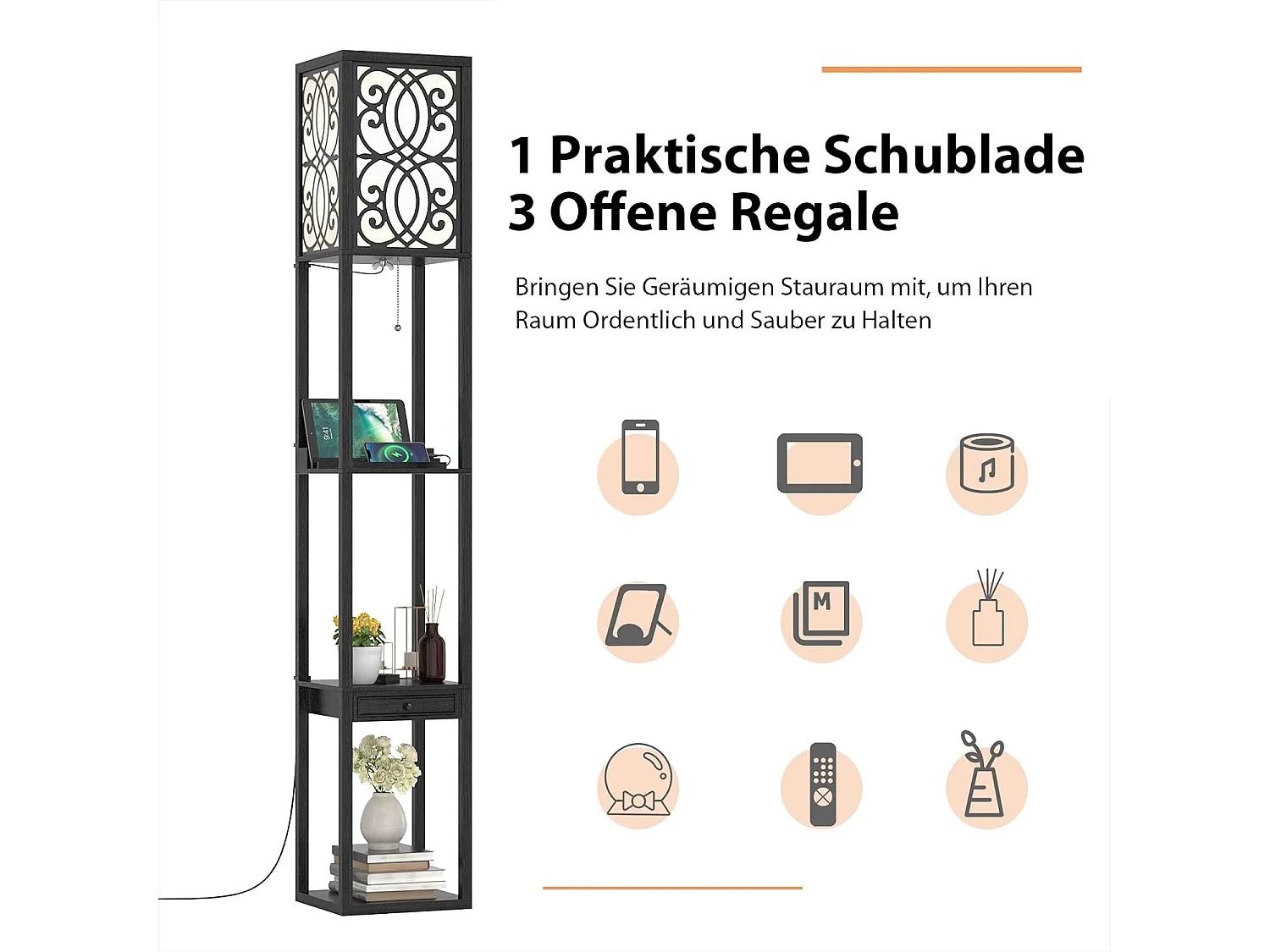 Stehleuchte Regal, Standleuchte