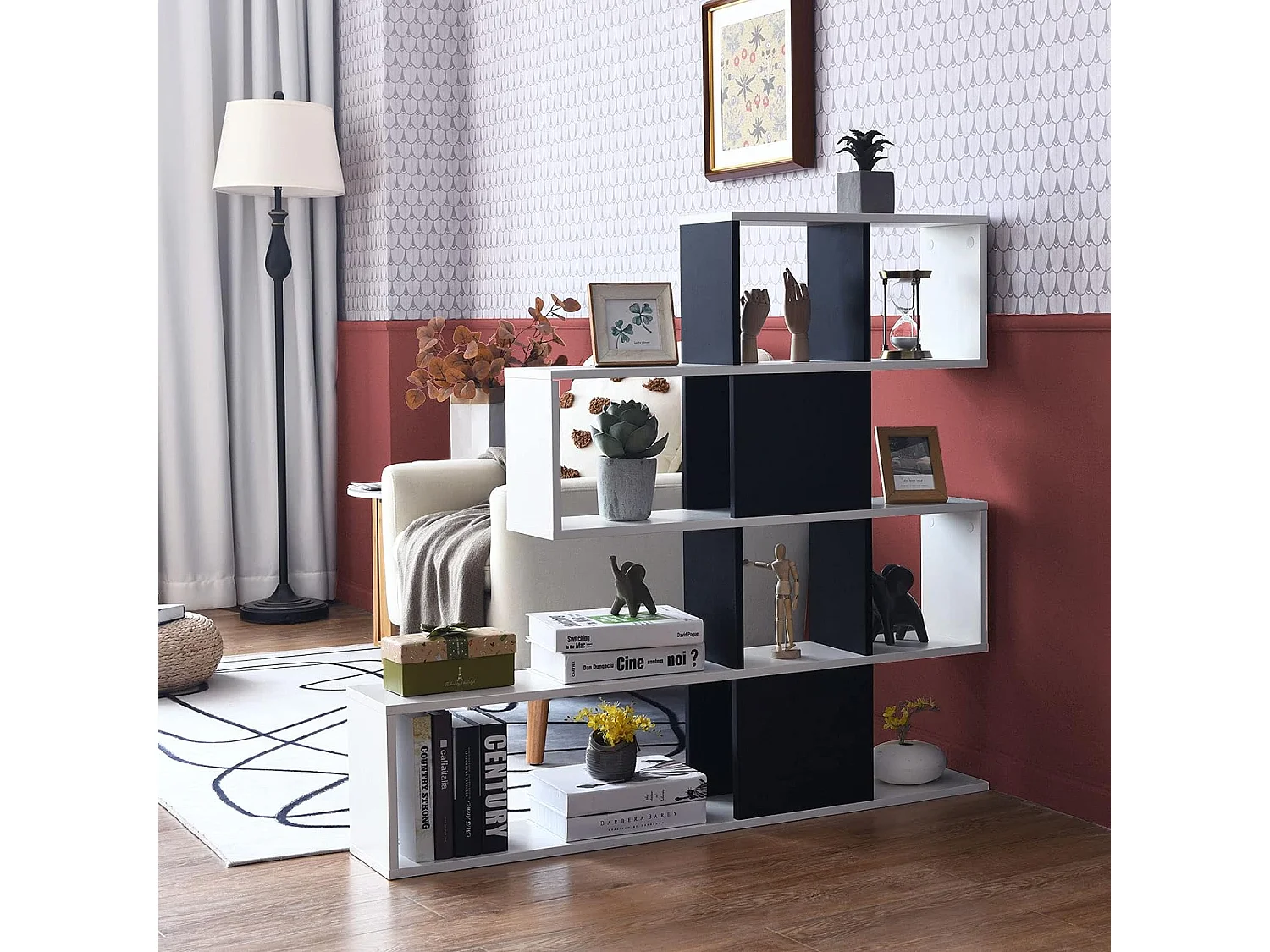 5-stöckiges Bücherregal