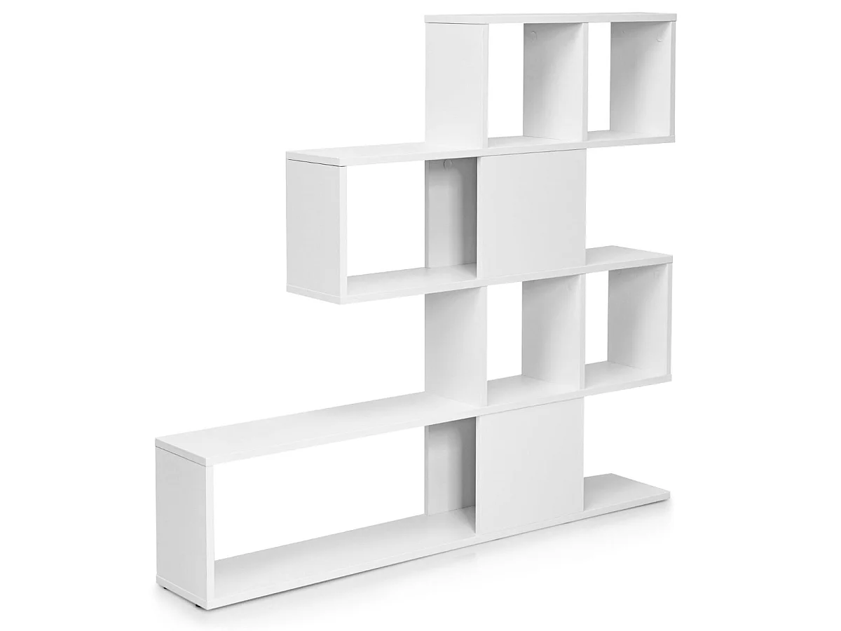 Modernes, geometrisches Bücherregal – Regal für das Wohnzimmer
