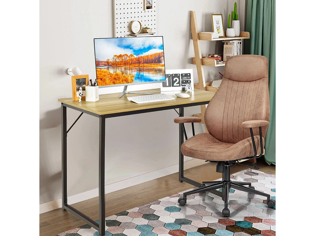 Schreibtisch mit Stahlrahmen 100 x 50 x 75 cm