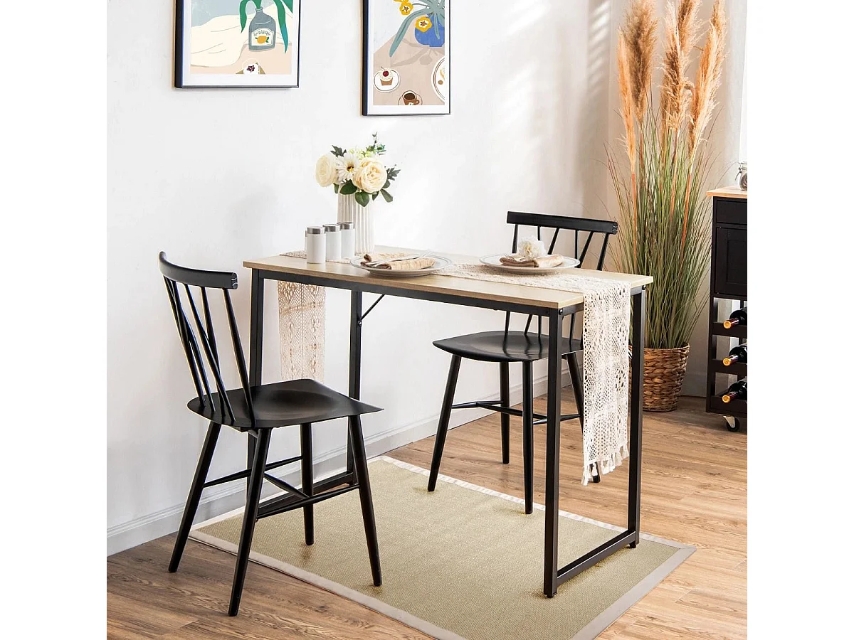 Schreibtisch mit Stahlrahmen 100 x 50 x 75 cm