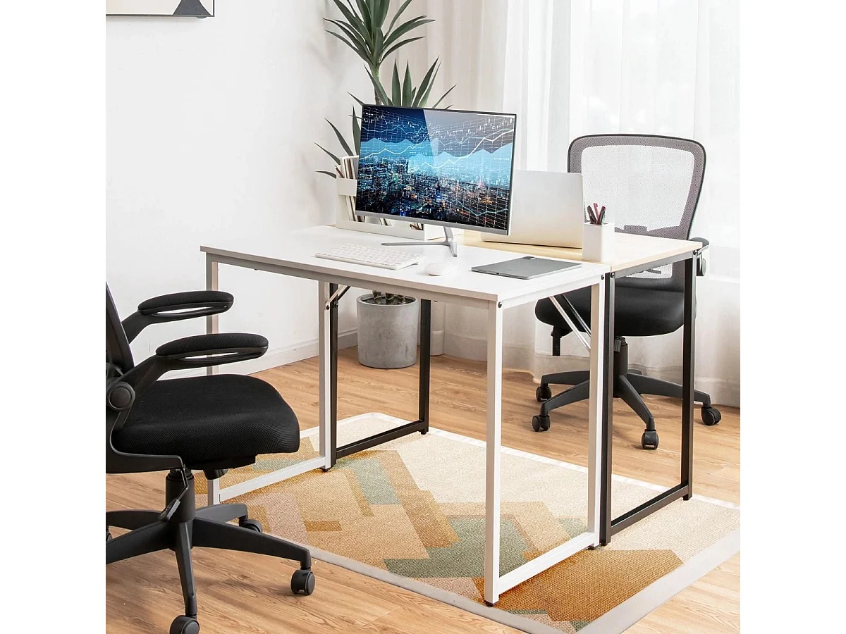 Schreibtisch mit Stahlrahmen 100 x 50 x 75 cm