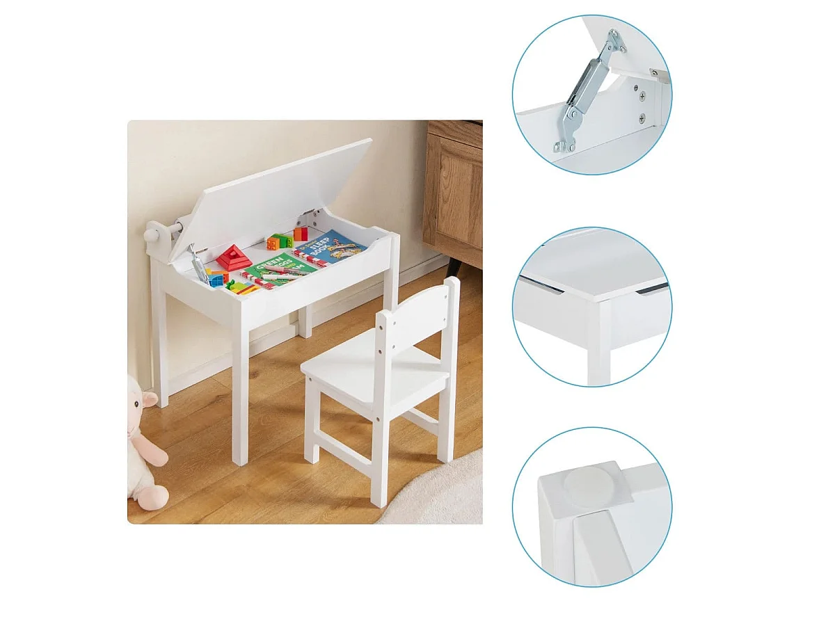 Set aus Kindertisch und Stuhl – Maltisch