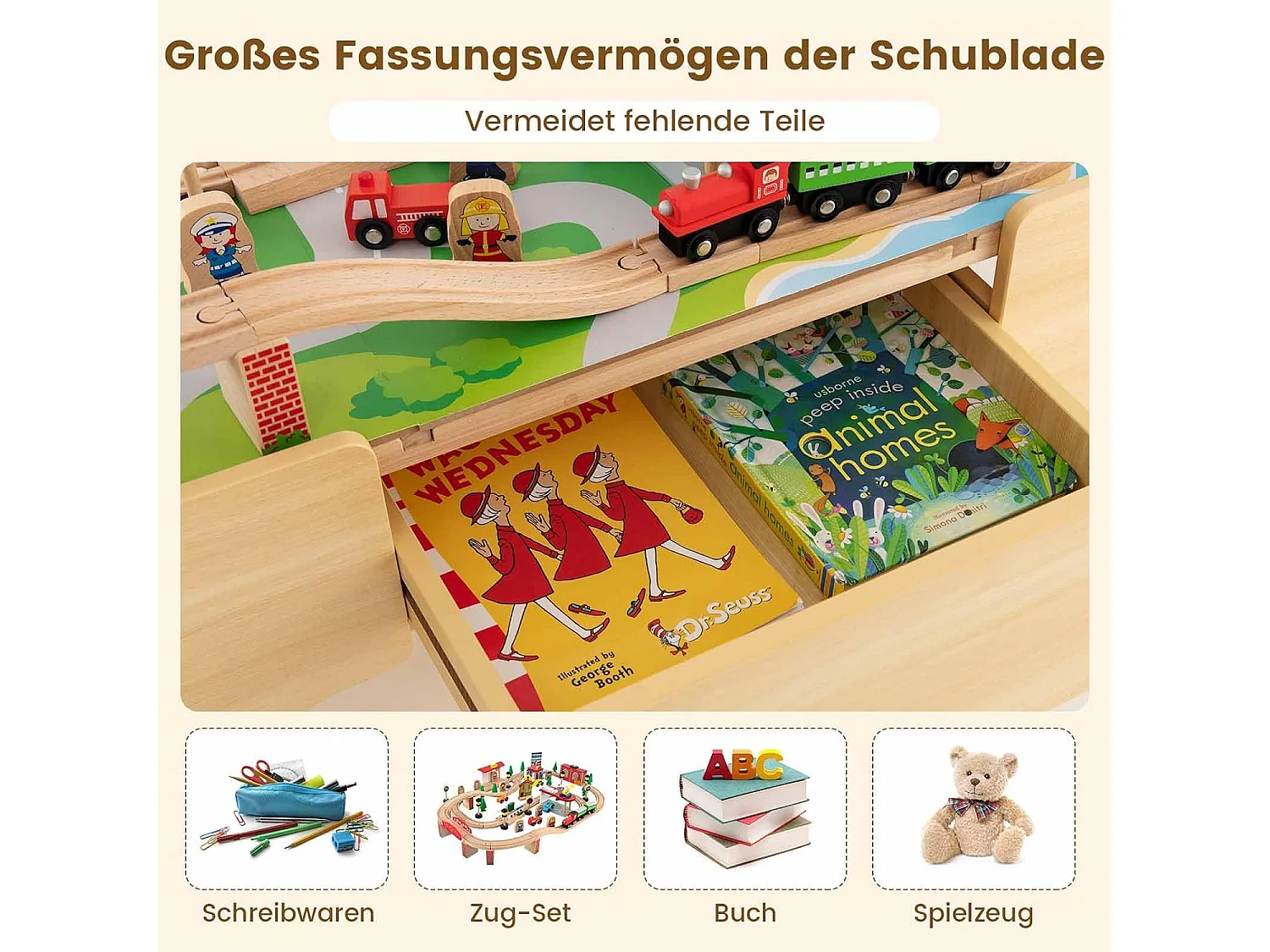 Holzeisenbahn Zug Spielzeug