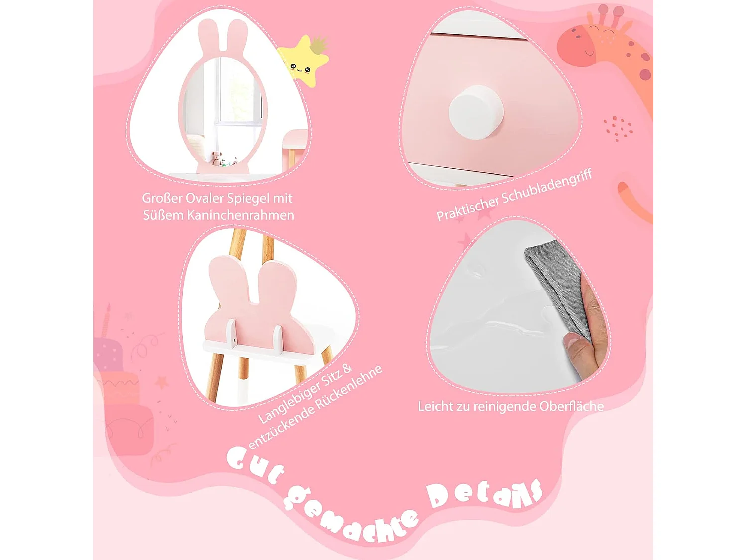 Kinder Schminktisch Set