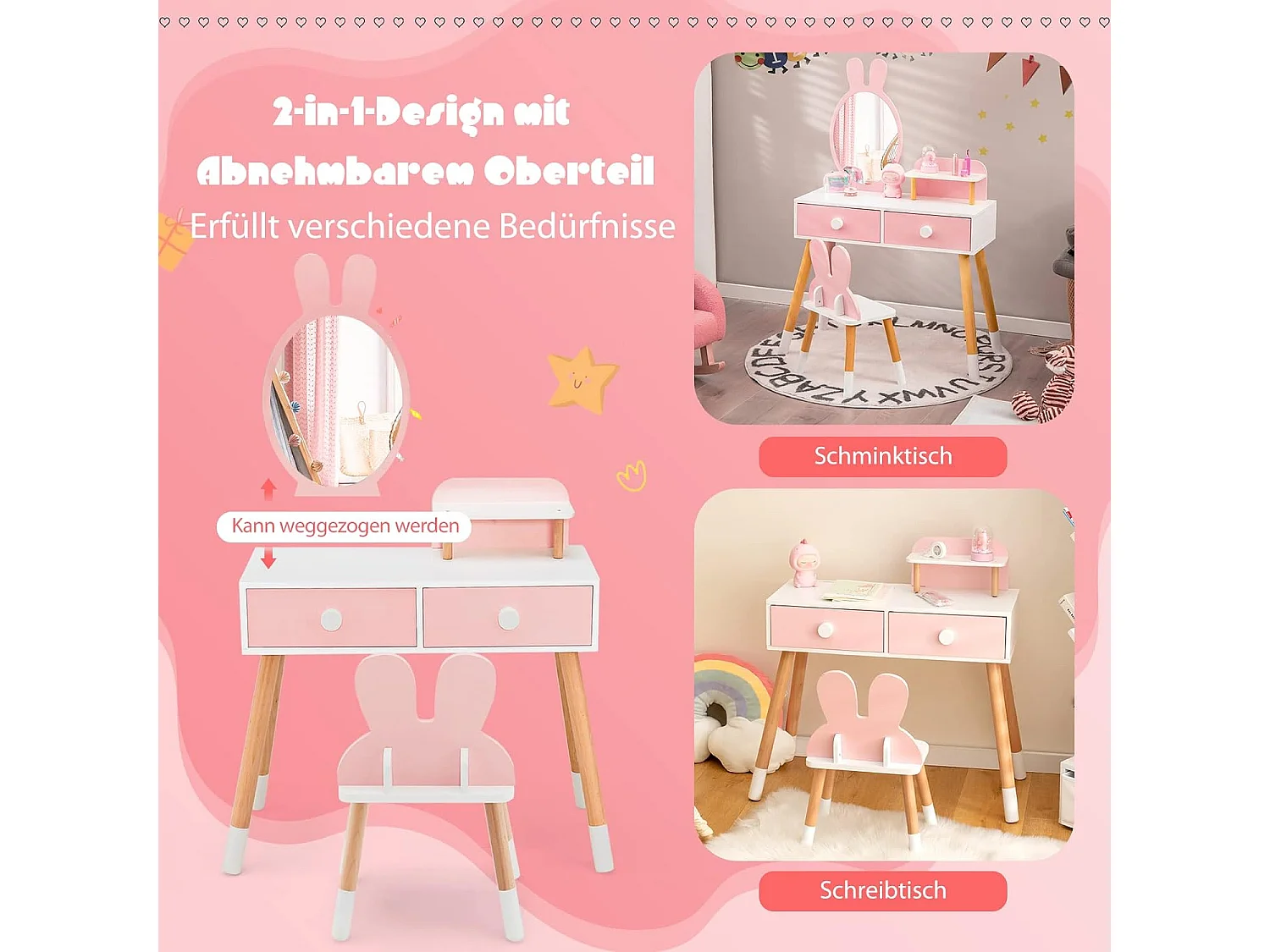 Kinder Schminktisch Set