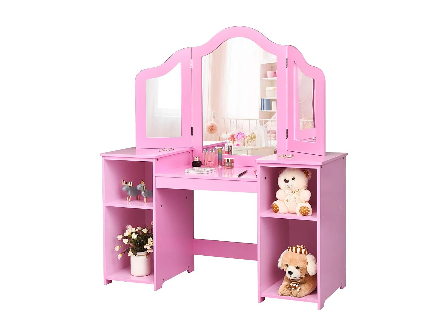 2 in 1 Kinder Schminktisch Schreibtisch