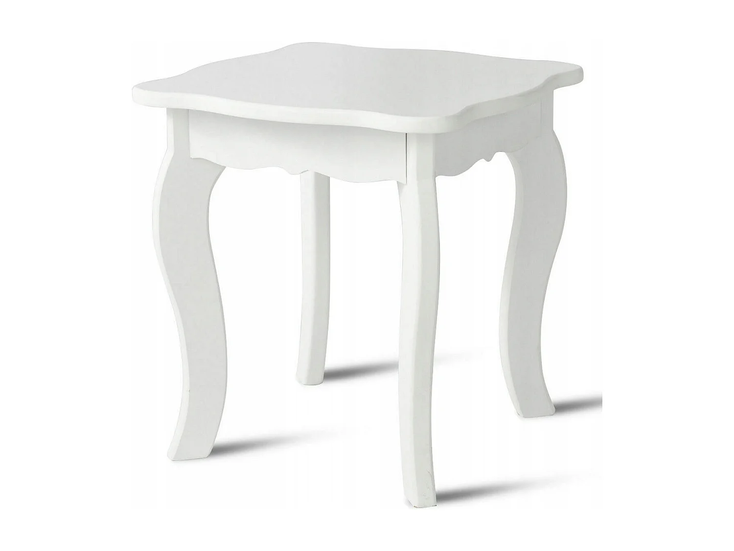 Schminktisch- und Hocker-Set für Kinder Frisiertisch mit Schublade Spiegel 70 x 34 x 103 cm Weiß