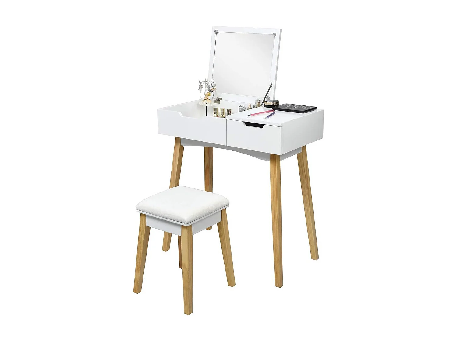 2 in 1 Schminktisch Schreibtisch