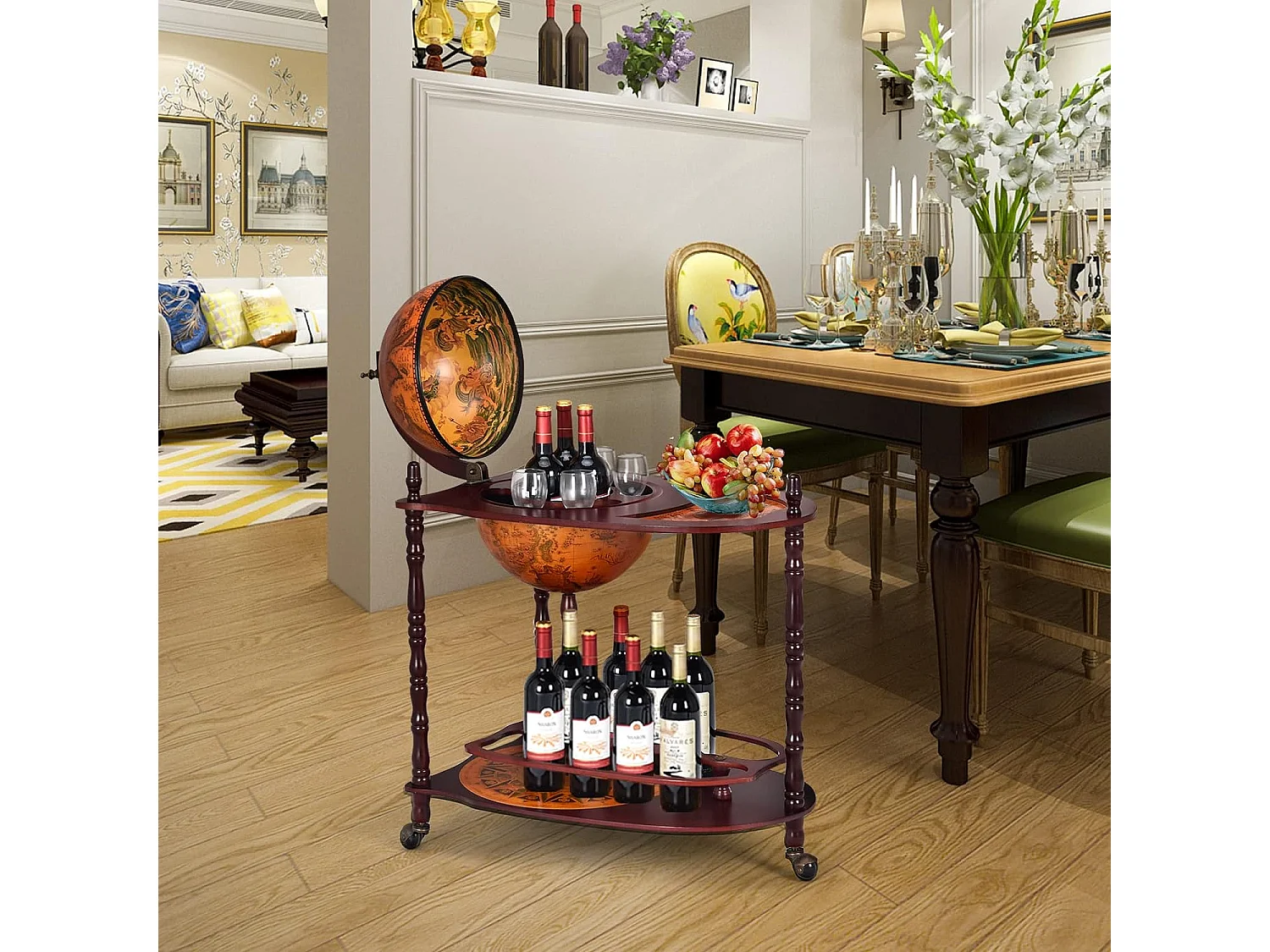 Globusbar Minibar Weinregal