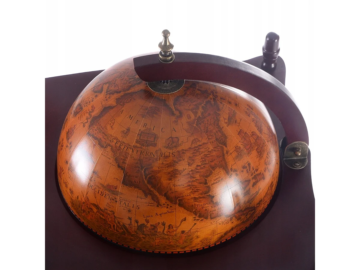 PORTE-BOUTEILLES EN FORME DE GLOBE DANS UN STYLE VINTAGE