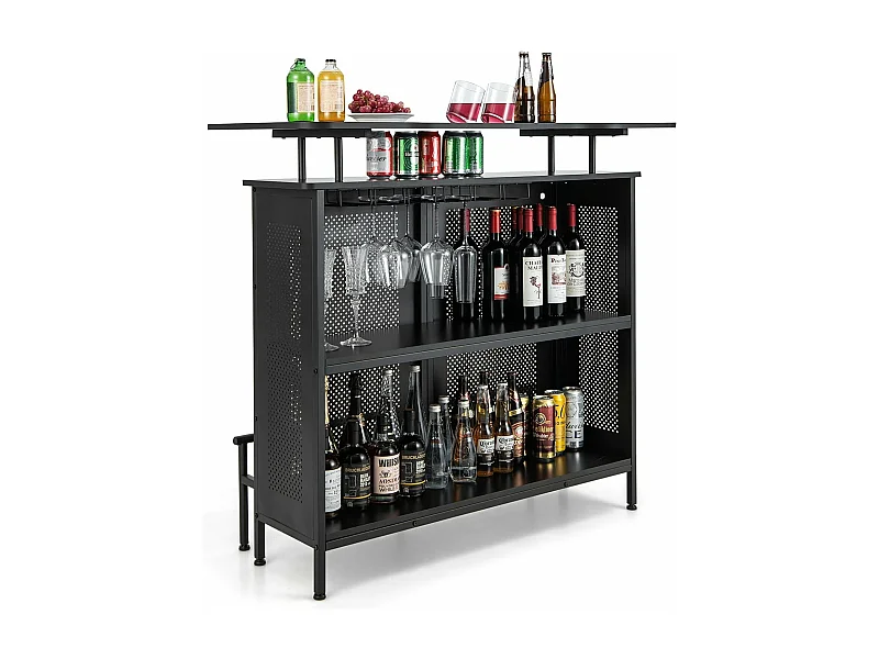 Bartisch mit verstellbaren Füßen