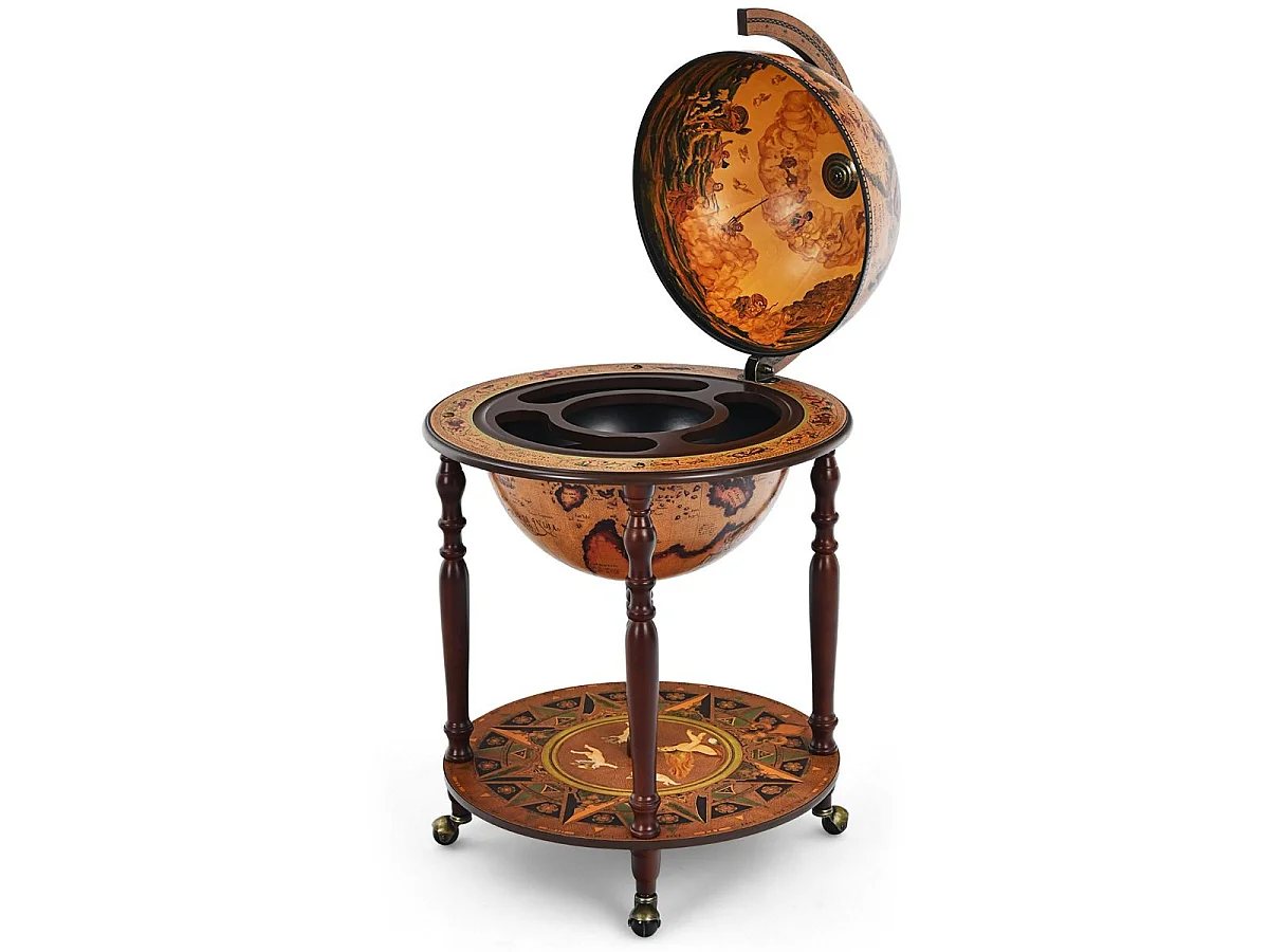 Bar globe pour alcool, style vintage, 95,5 cm