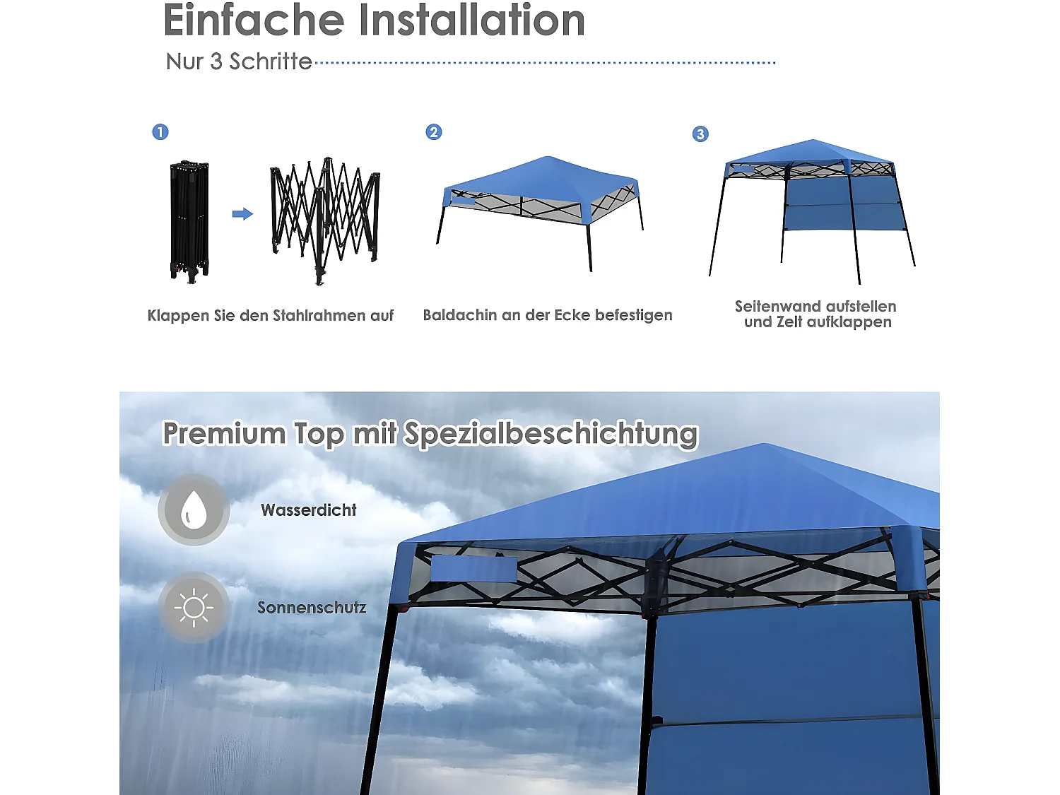 Gartenpavillon Faltpavillon