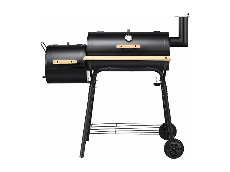 Holzkohlegrill mit Deckel