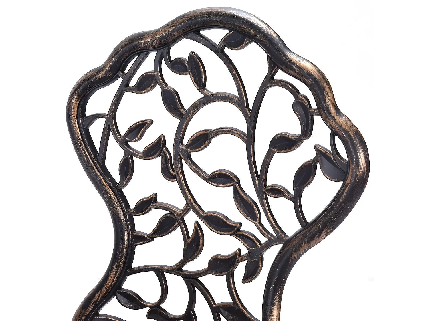 3tlg. Antik Bistroset Sitzgruppe Balkonset Gartenset Sitzgarnitur Gartengarnitur Bistrotisch mit 2 Stühle Gartenmöbel Alu