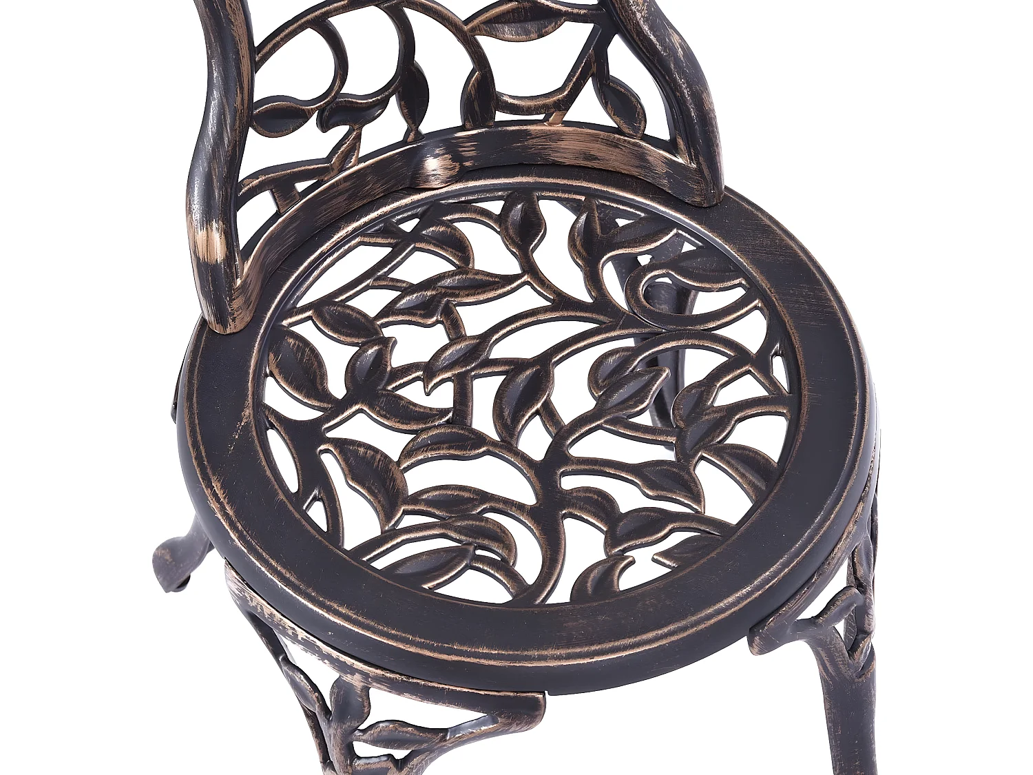 3tlg. Antik Bistroset Sitzgruppe Balkonset Gartenset Sitzgarnitur Gartengarnitur Bistrotisch mit 2 Stühle Gartenmöbel Alu