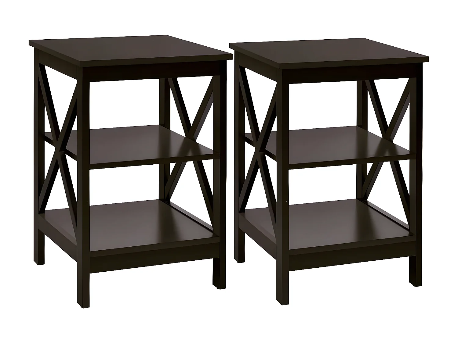 2 Set-Beistelltisch 3 Ebenen