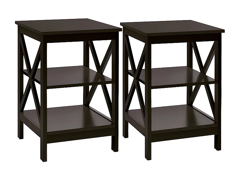 2 Set-Beistelltisch 3 Ebenen