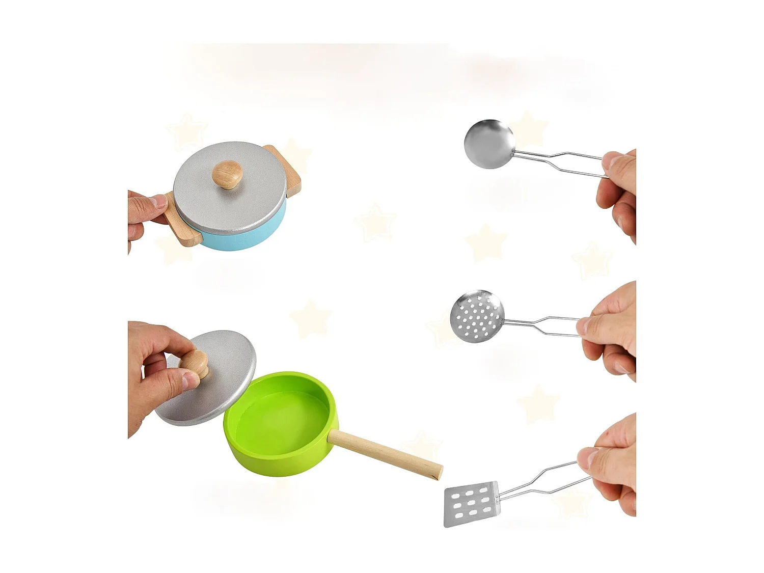 Kinder Spielküche hölzerne Spielküche Küche Set 60 x 30 x 83 cm Weiß