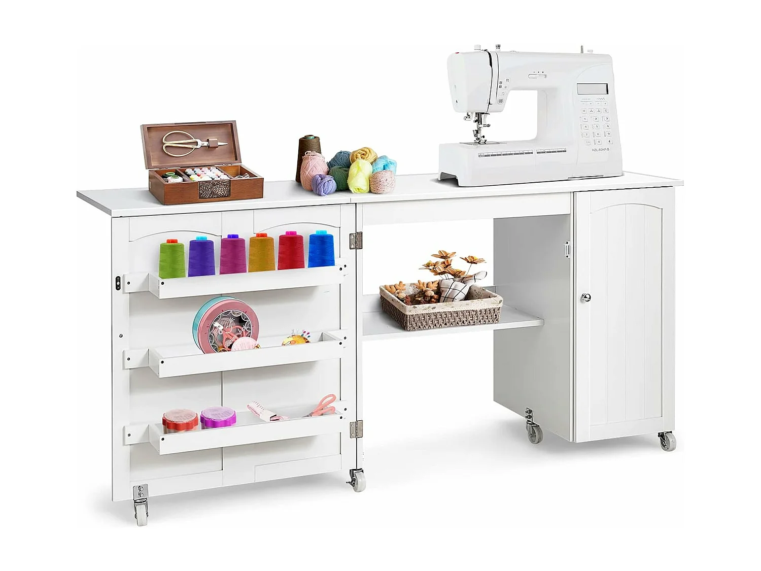 Klappbarer Nähtisch Nähschrank