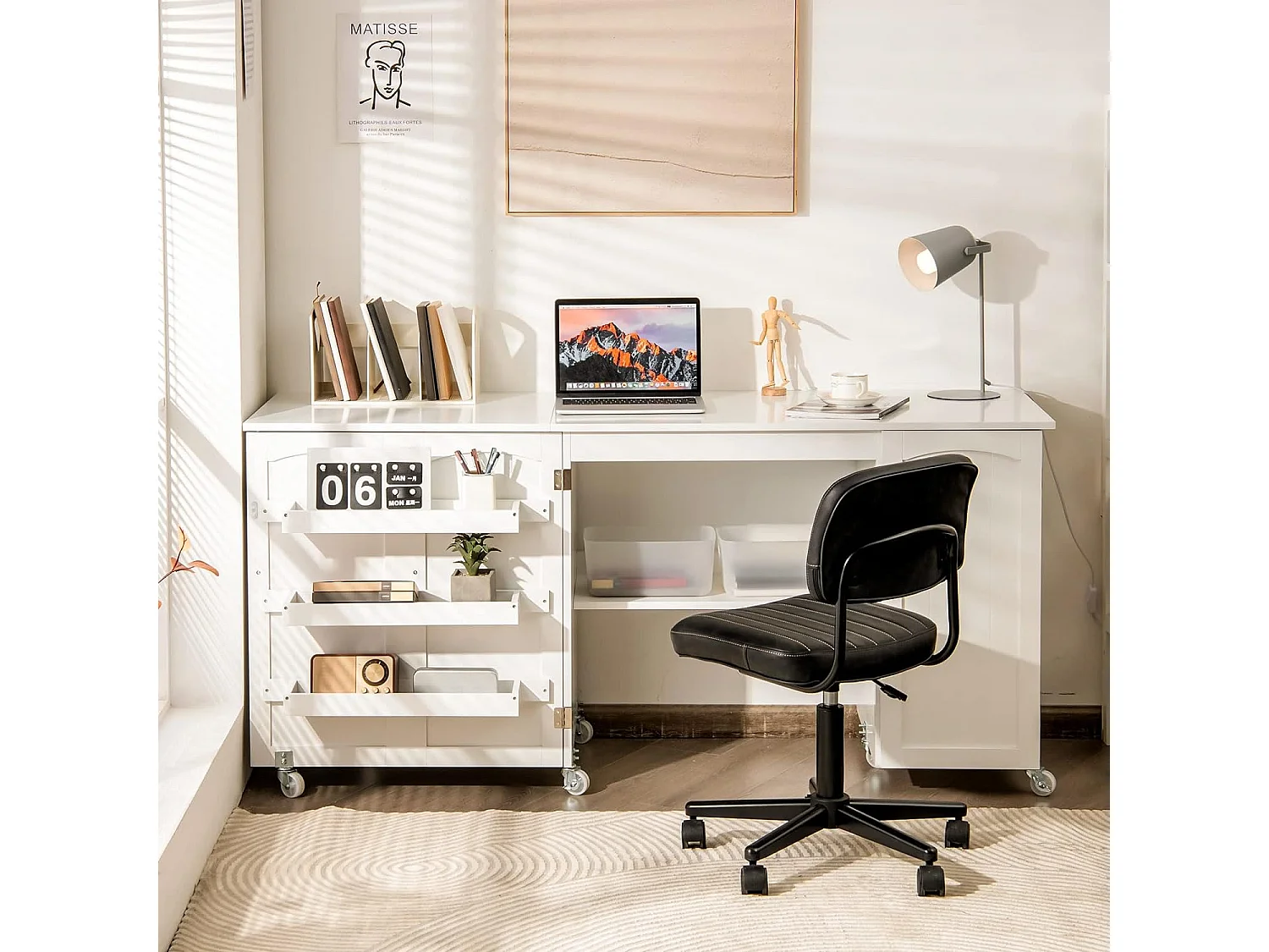 Klappbarer Nähtisch Nähschrank