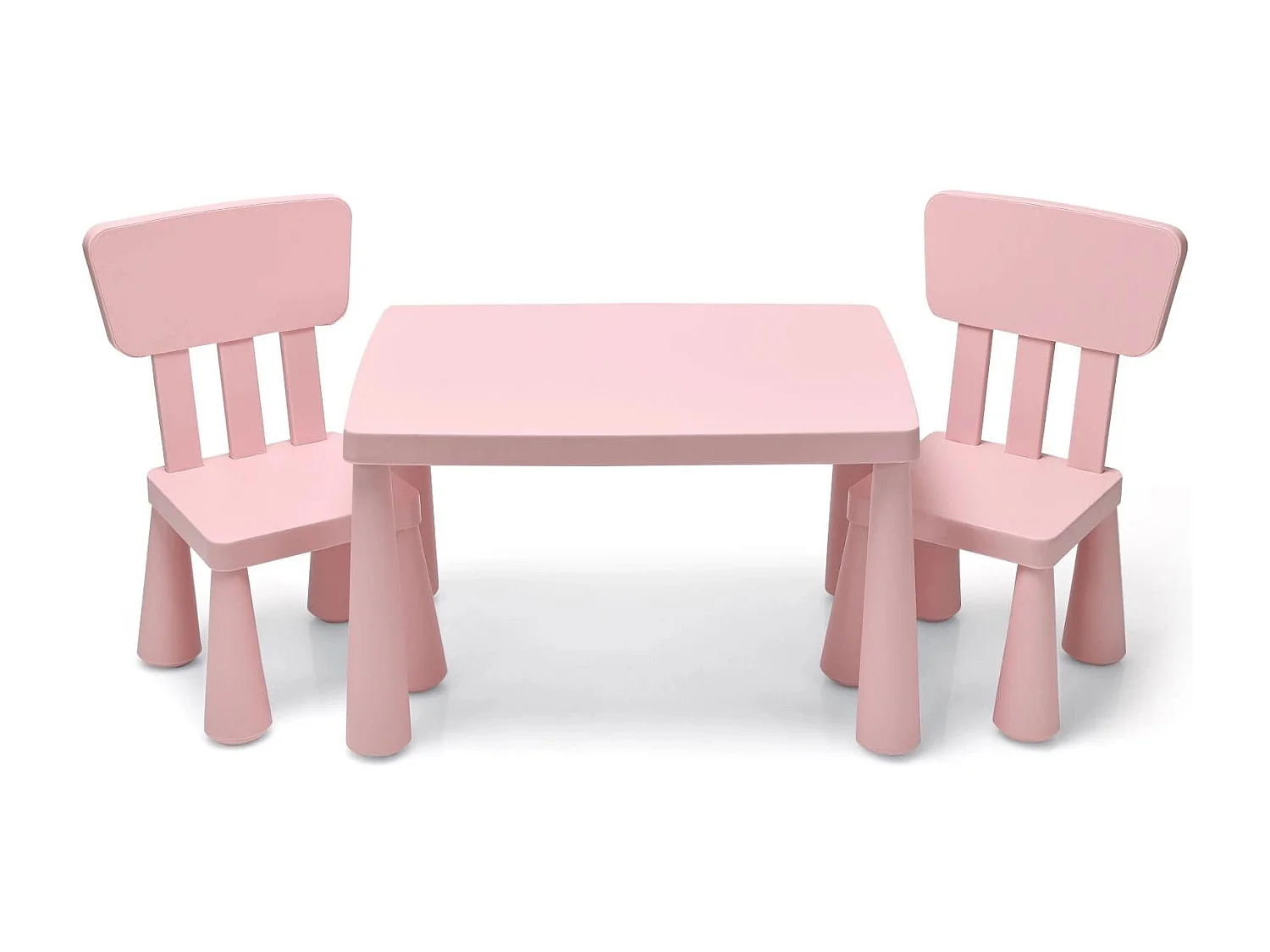 Ensemble Table et Chaises pour Enfants pour Jouer Manger Dessiner Apprentissage pour Enfants 1 à 7 Ans Rose