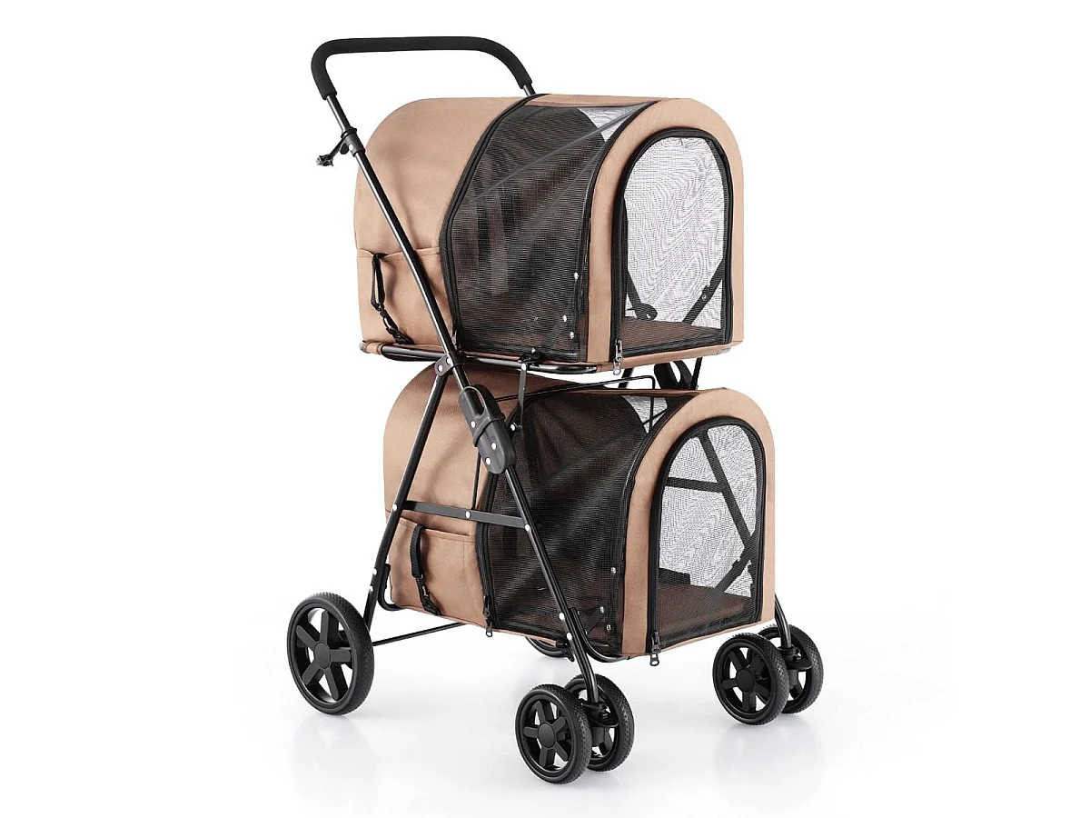 Zusammenklappbarer 4-in-1-Transportwagen für Kleintiere „Transporter“