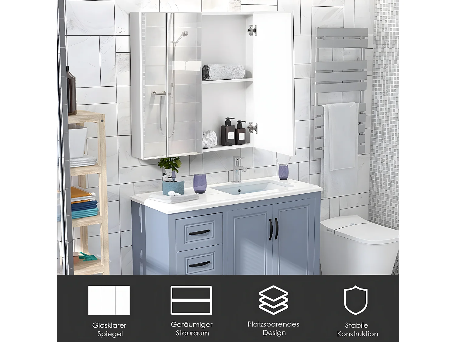 Spiegelschrank Bad Wandschrank