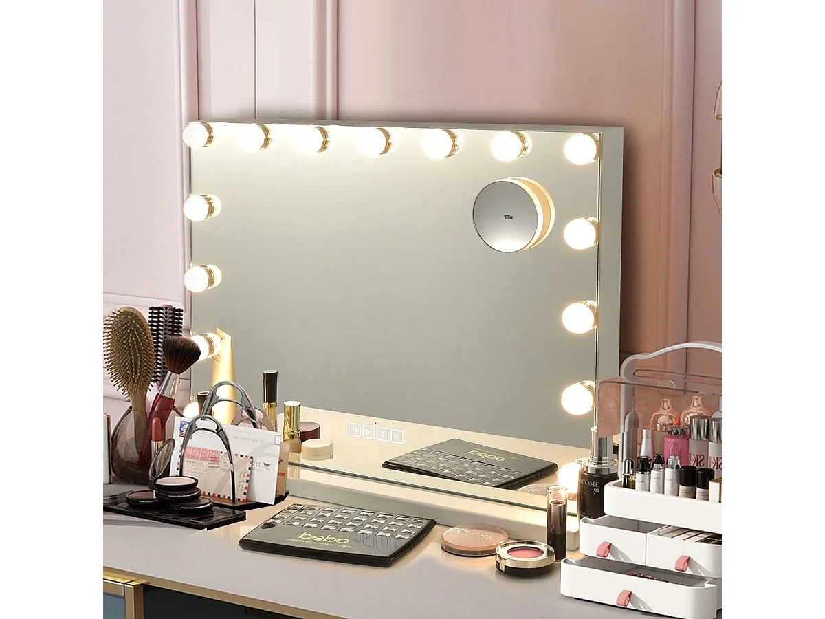 Touch-make-up-spiegel mit led-beleuchtung
