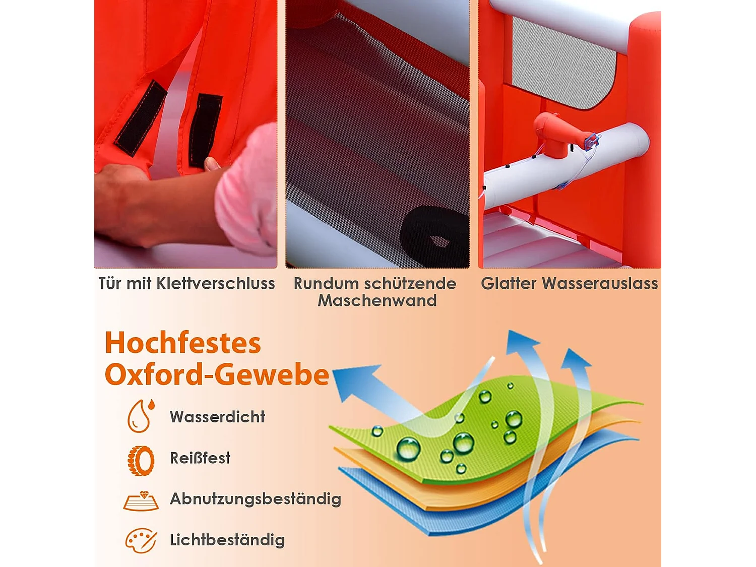 Aufblasbare Hüpfburg