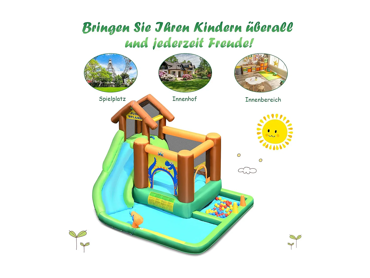 Hüpfburg mit Gebläse