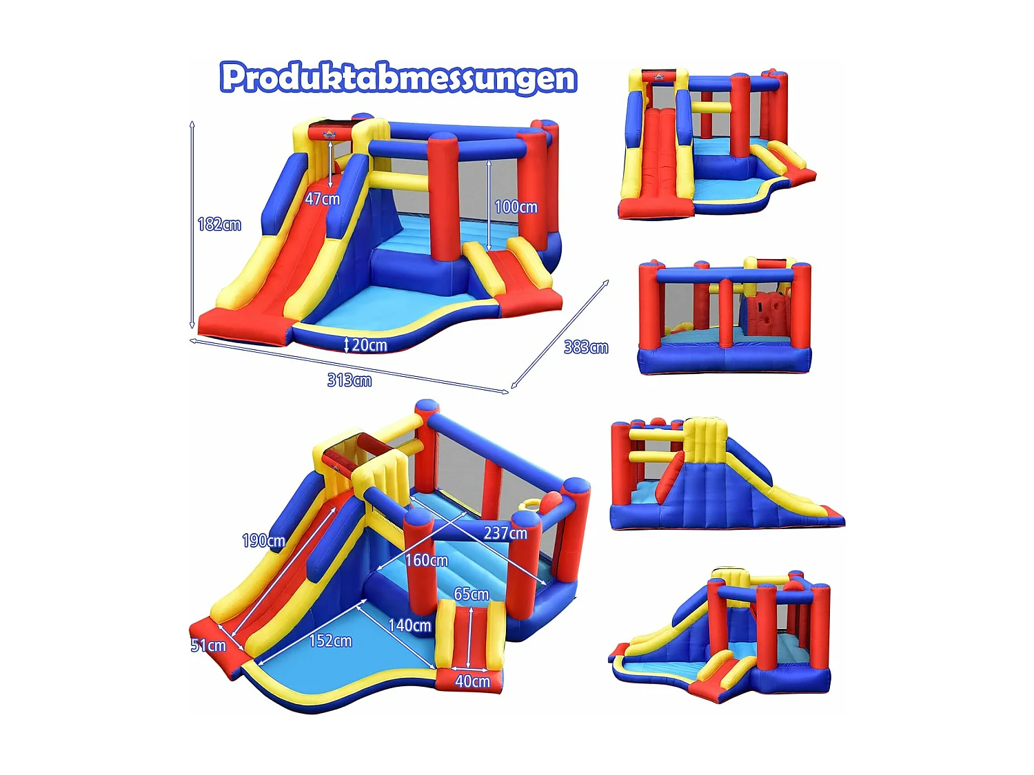 Aufblasbare Hüpfburg