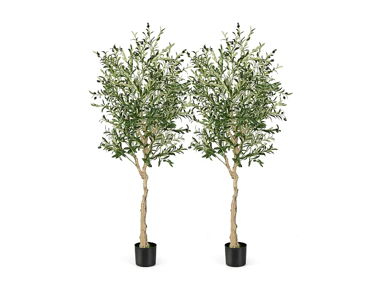 2er SetKünstliche Olivenbäume 182 cm