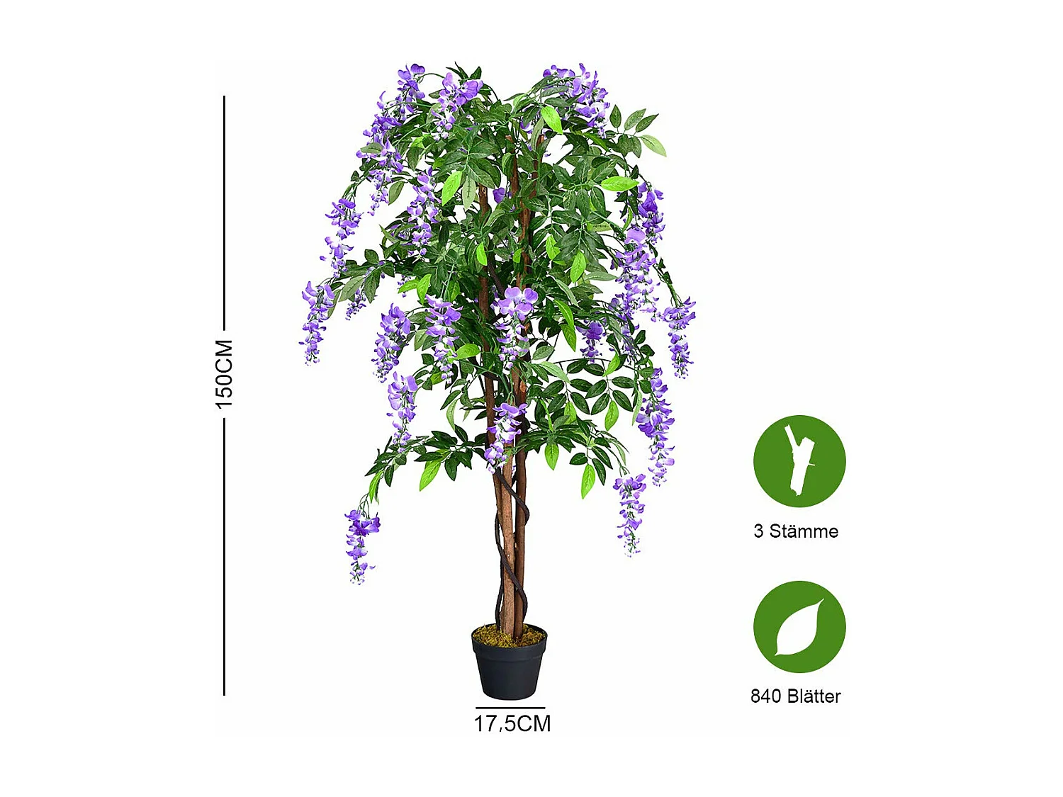 Kunstbaum mit Blüten