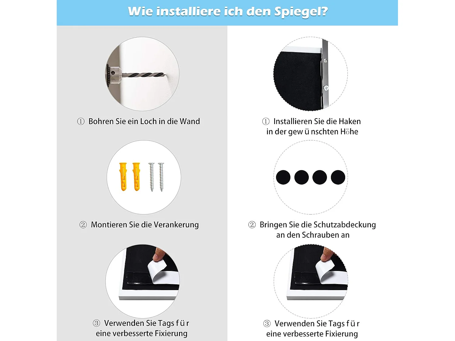 Wandspiegel Türspiegel