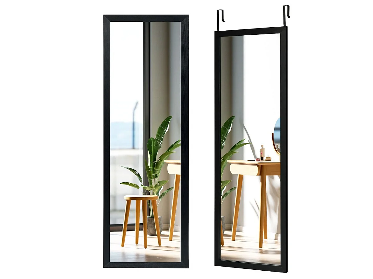 Ein Spiegel in voller Größe für die Tür oder die Wand, 120 x 37 cm