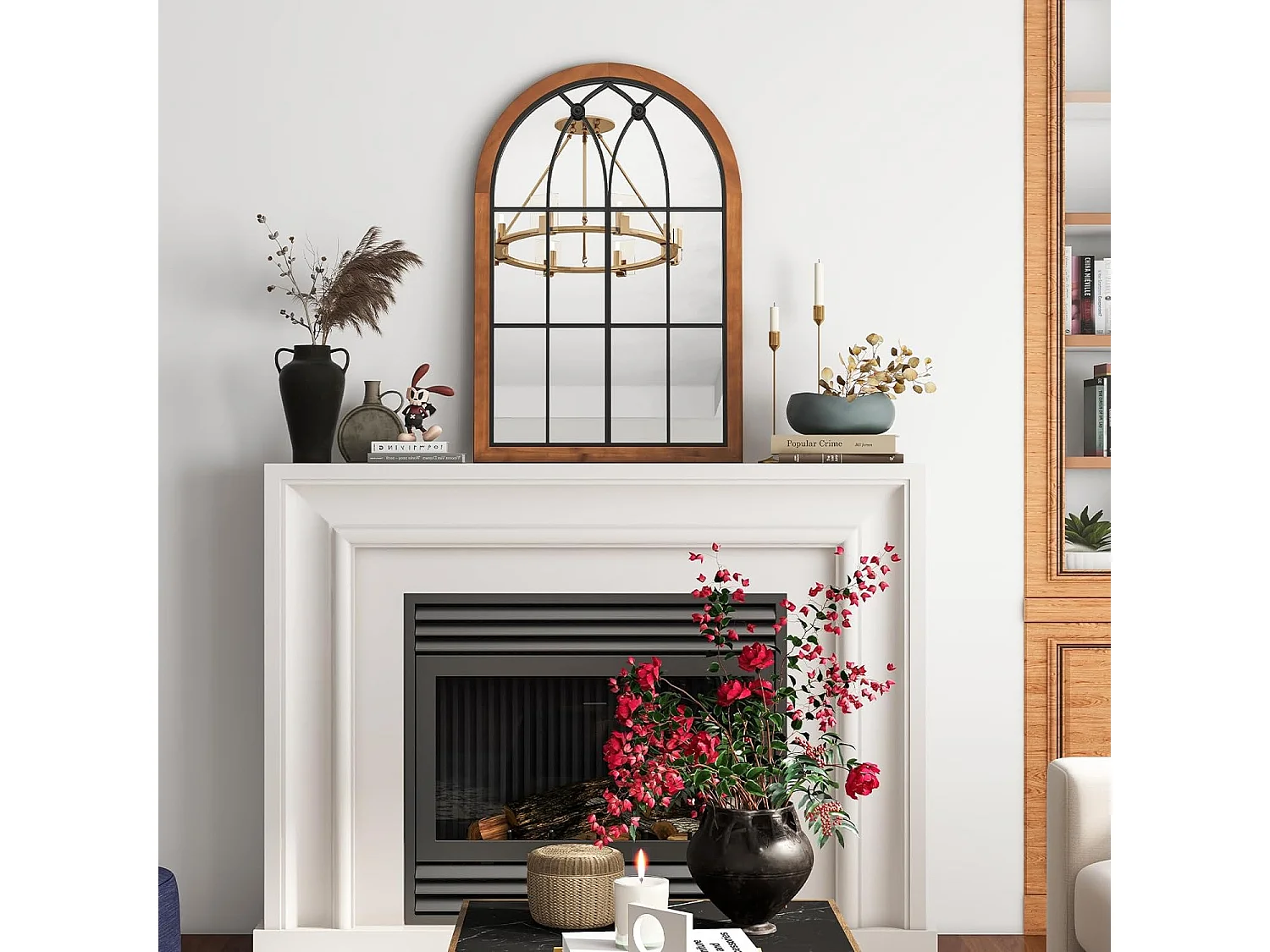 Wandspiegel mit Fensteroptik