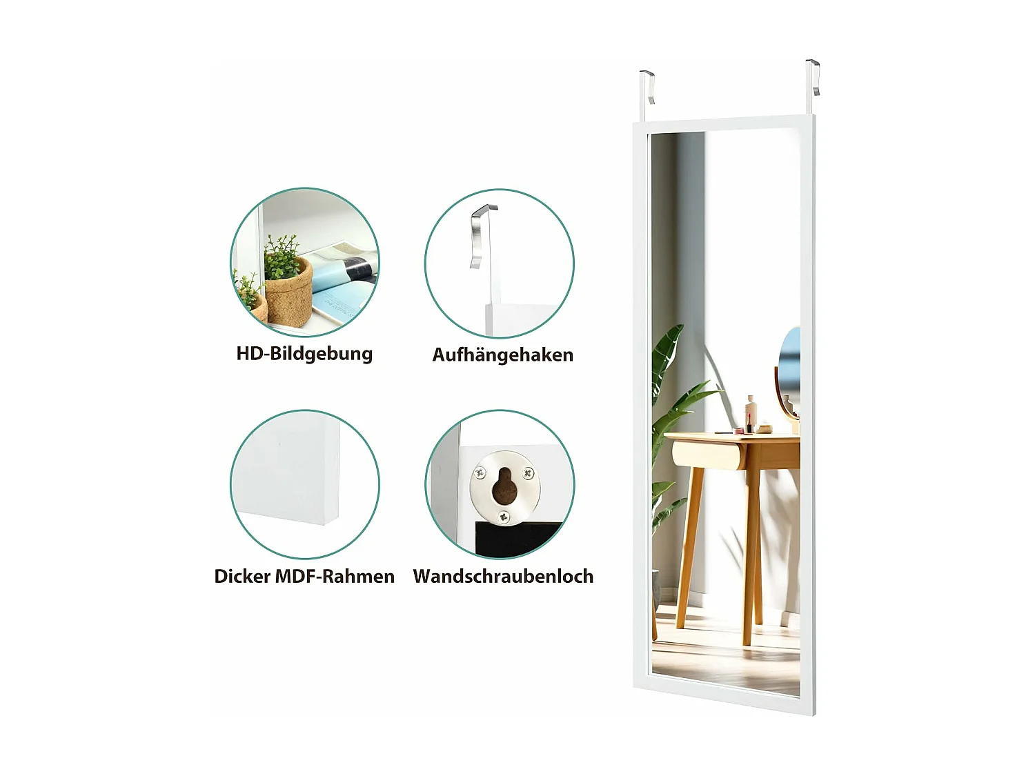 Wandspiegel Türspiegel Hängespiegel