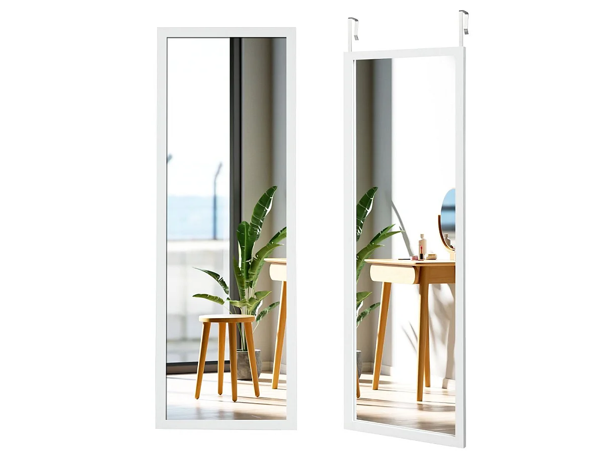 Ein Spiegel in voller Größe für die Tür oder die Wand, 120 x 37 cm