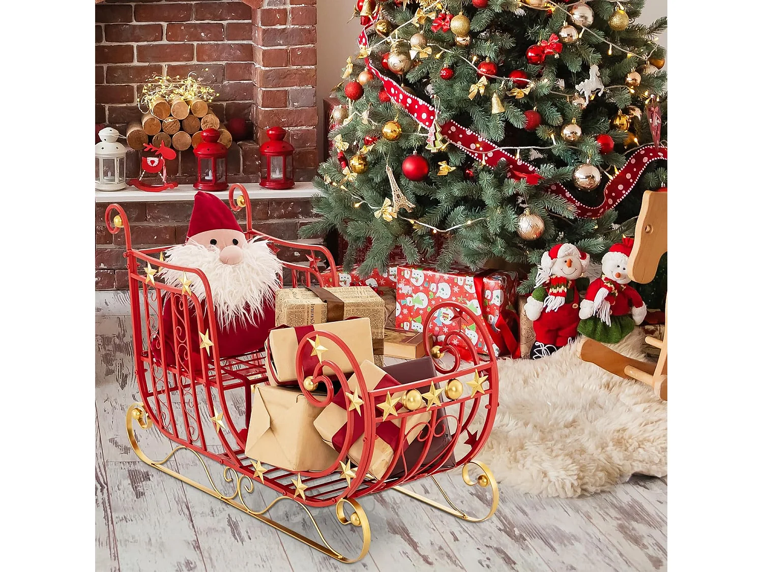 Weihnachtsschlitten Deko