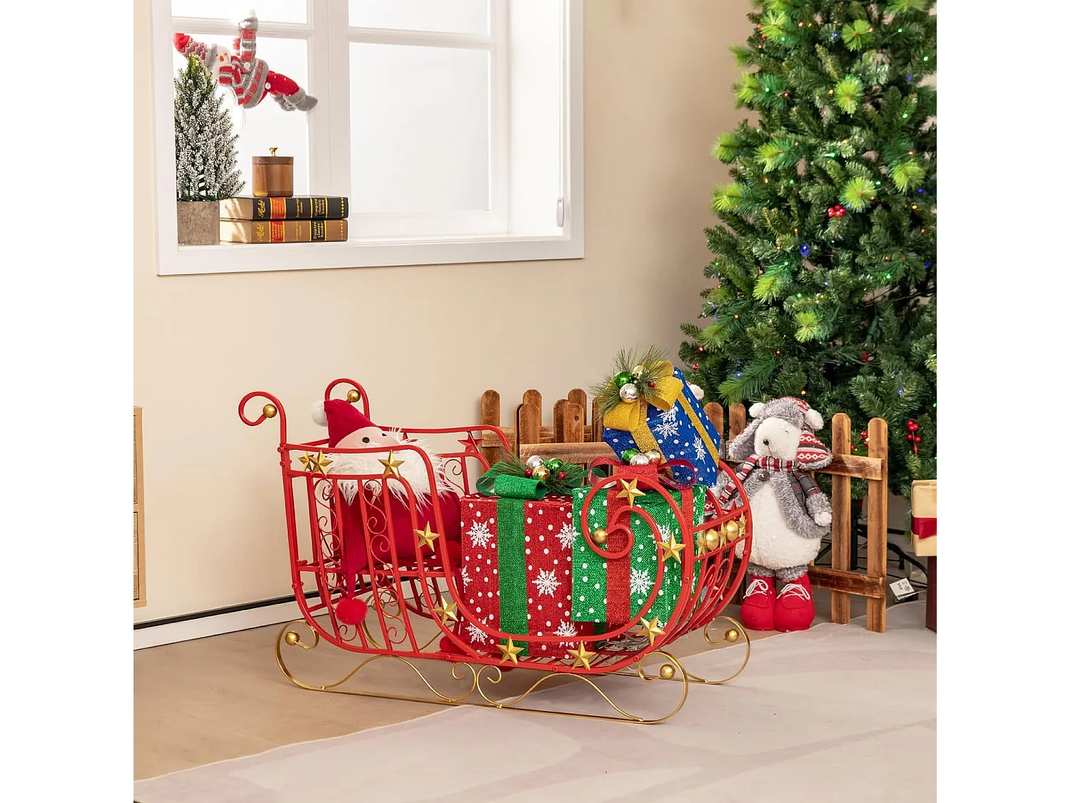 Weihnachtsschlitten Deko