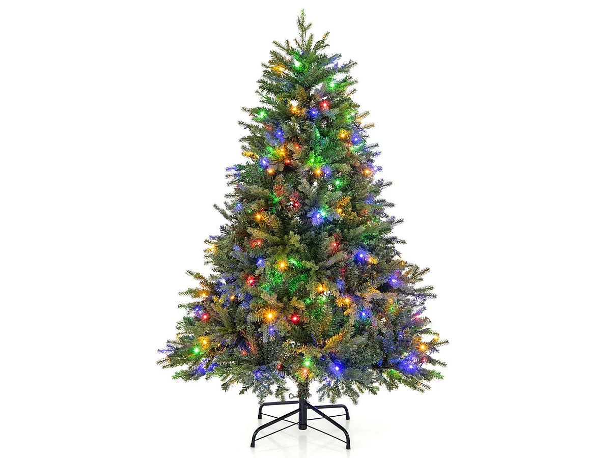Sztuczna choinka z wieloma trybami oświetlenia LED 180 cm