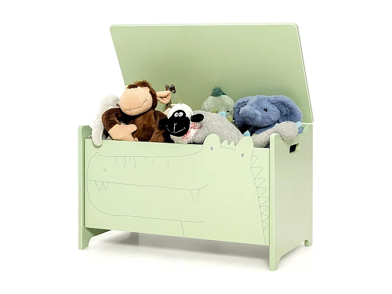 2 in 1 Spielzeugschrank aus Holz