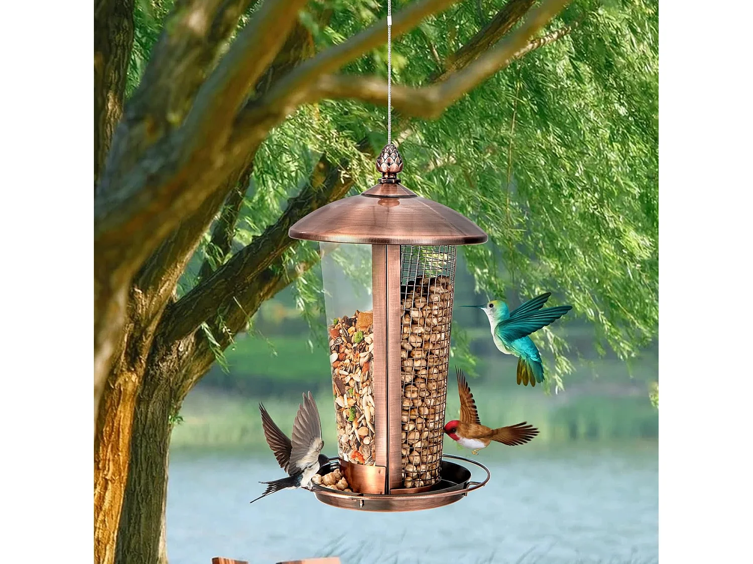 Vogelfutterhaus zum Aufhängen