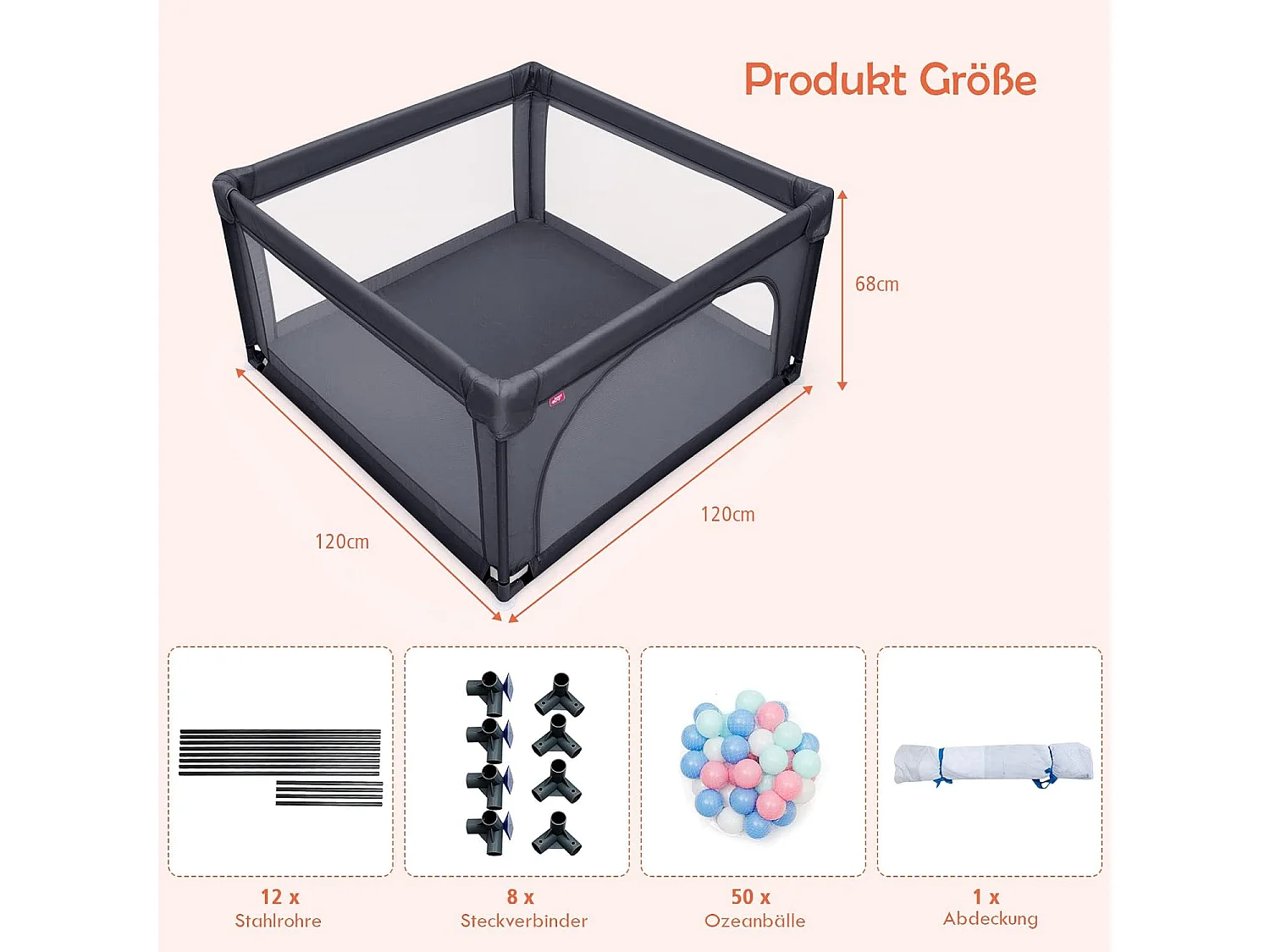 Baby Laufstall Laufgitter GK32242