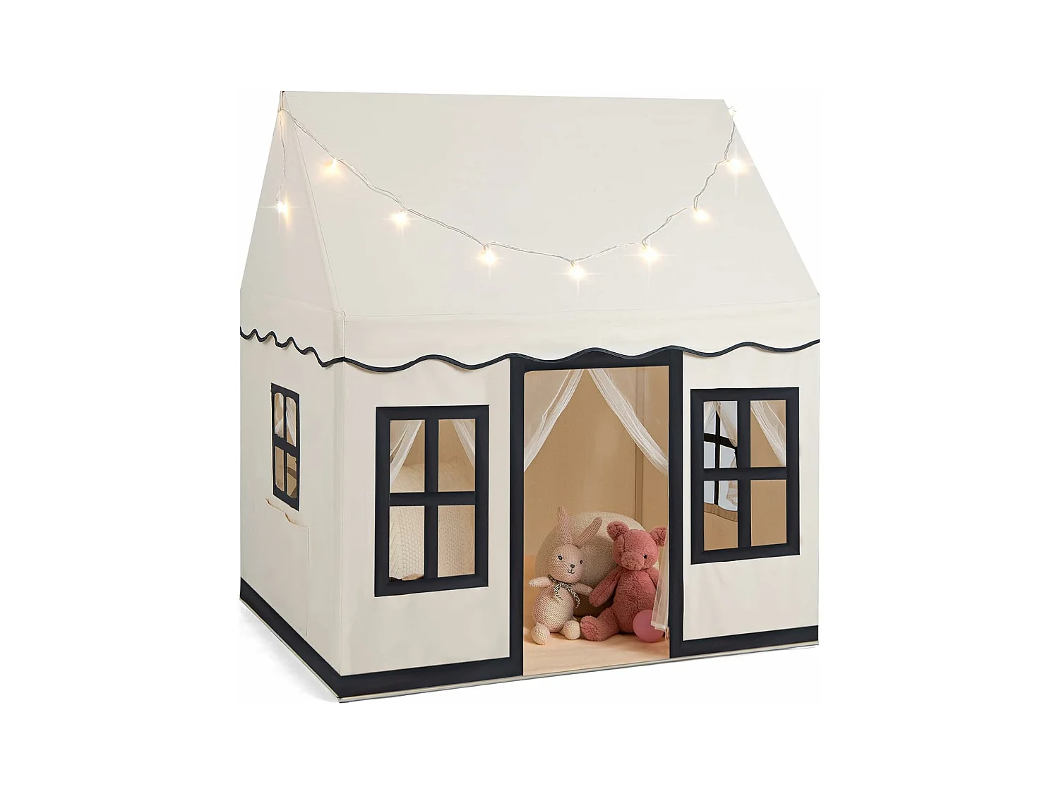 Kinderspielhaus mit Sternenlichtern