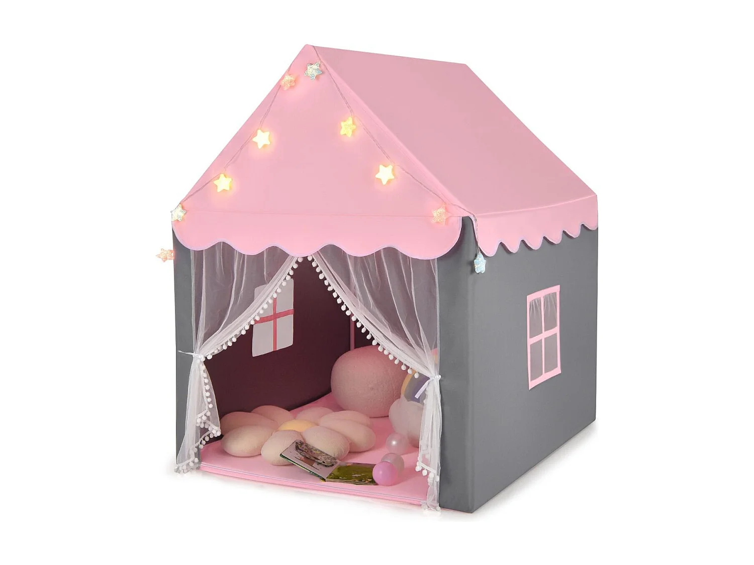 Tente pour enfants avec tapis de sol en coton